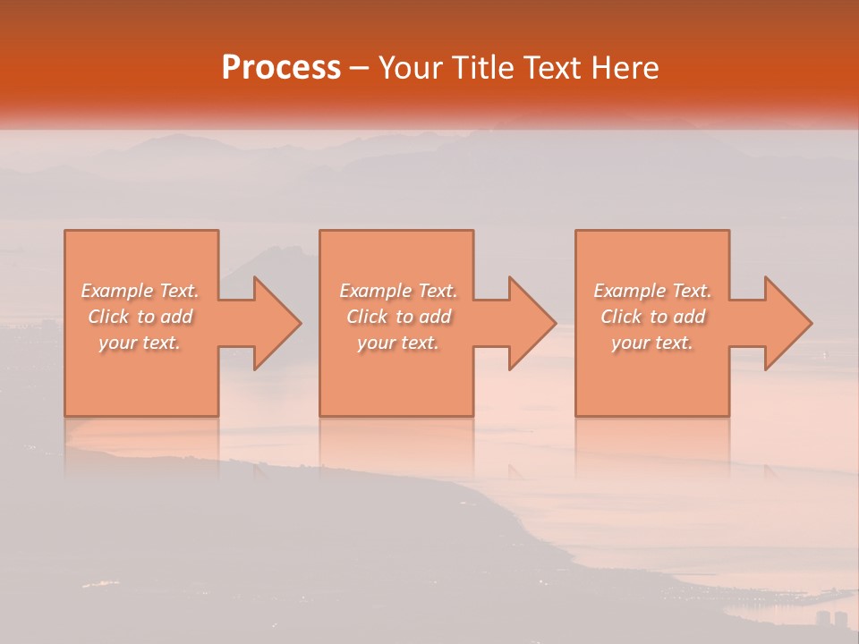 A Large Body Of Water Surrounded By Mountains PowerPoint Template