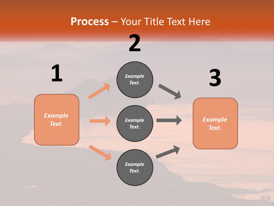 A Large Body Of Water Surrounded By Mountains PowerPoint Template