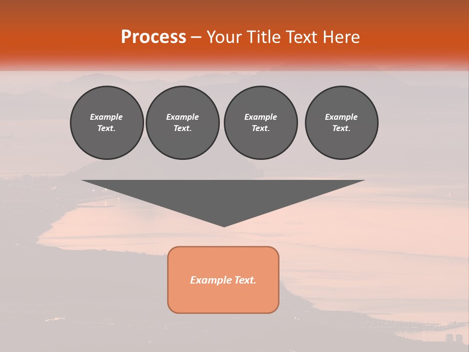 A Large Body Of Water Surrounded By Mountains PowerPoint Template