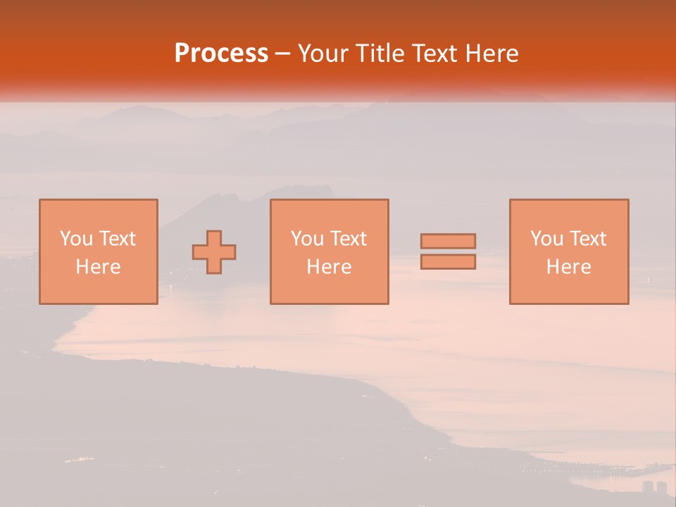 A Large Body Of Water Surrounded By Mountains PowerPoint Template