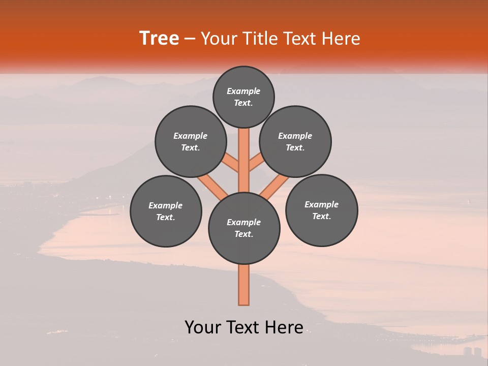 A Large Body Of Water Surrounded By Mountains PowerPoint Template