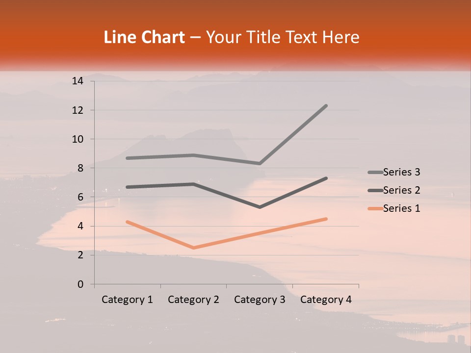 A Large Body Of Water Surrounded By Mountains PowerPoint Template