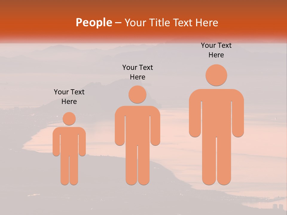 A Large Body Of Water Surrounded By Mountains PowerPoint Template