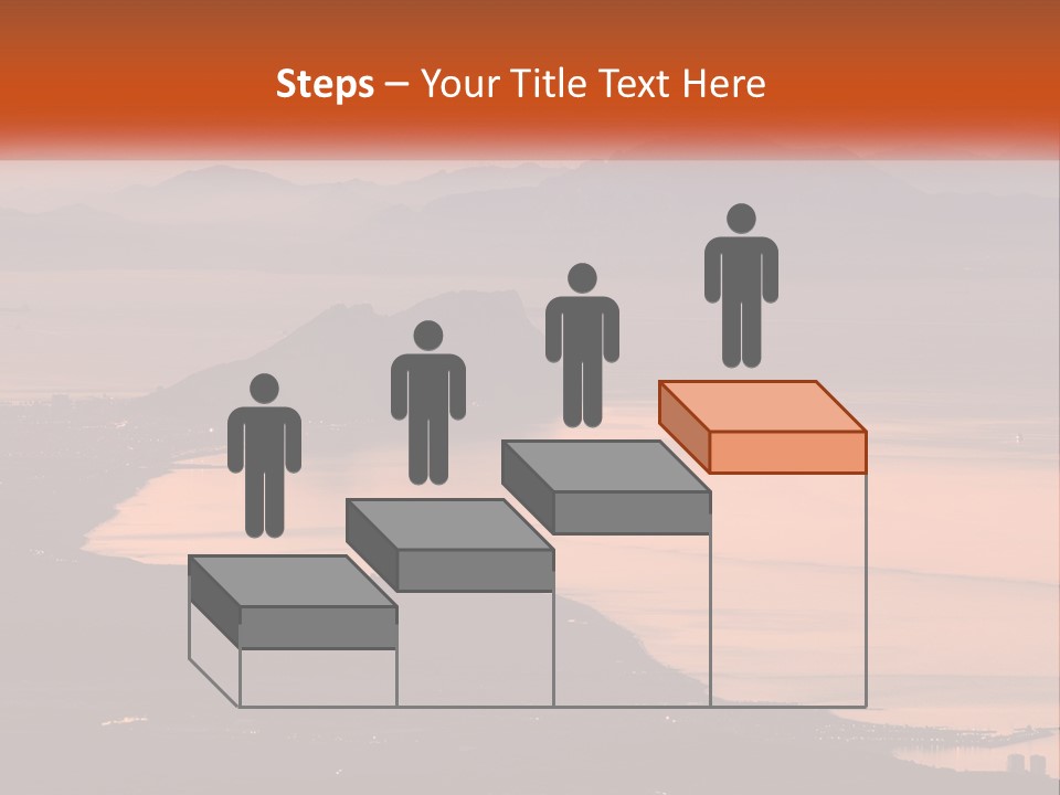 A Large Body Of Water Surrounded By Mountains PowerPoint Template