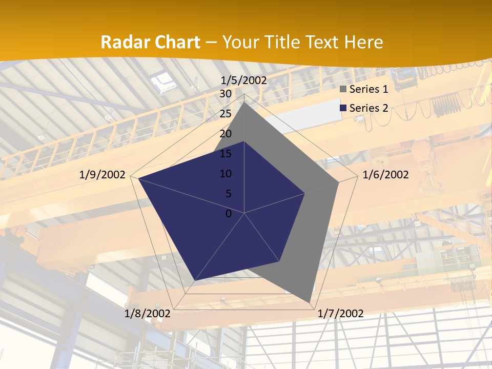 A Yellow Crane In A Warehouse Powerpoint Presentation Template PowerPoint Template