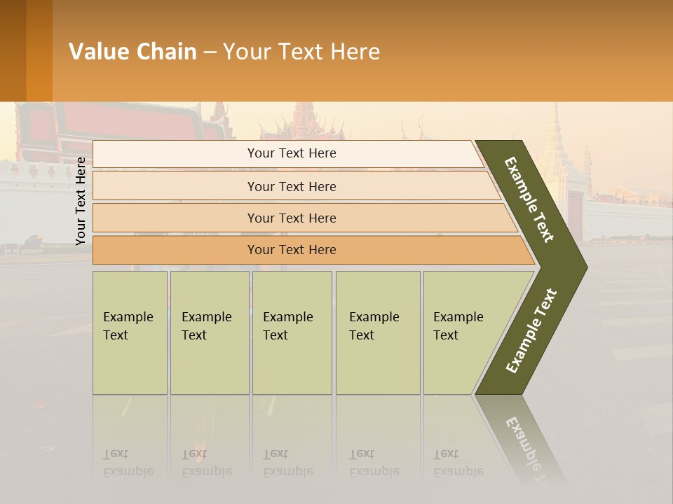 A Tuk Tuk Is Parked In Front Of A Building PowerPoint Template