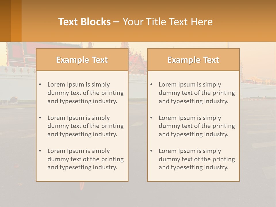 A Tuk Tuk Is Parked In Front Of A Building PowerPoint Template
