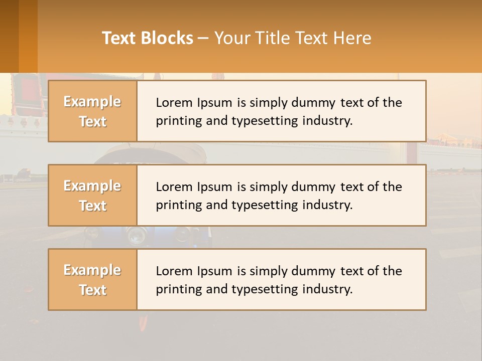 A Tuk Tuk Is Parked In Front Of A Building PowerPoint Template