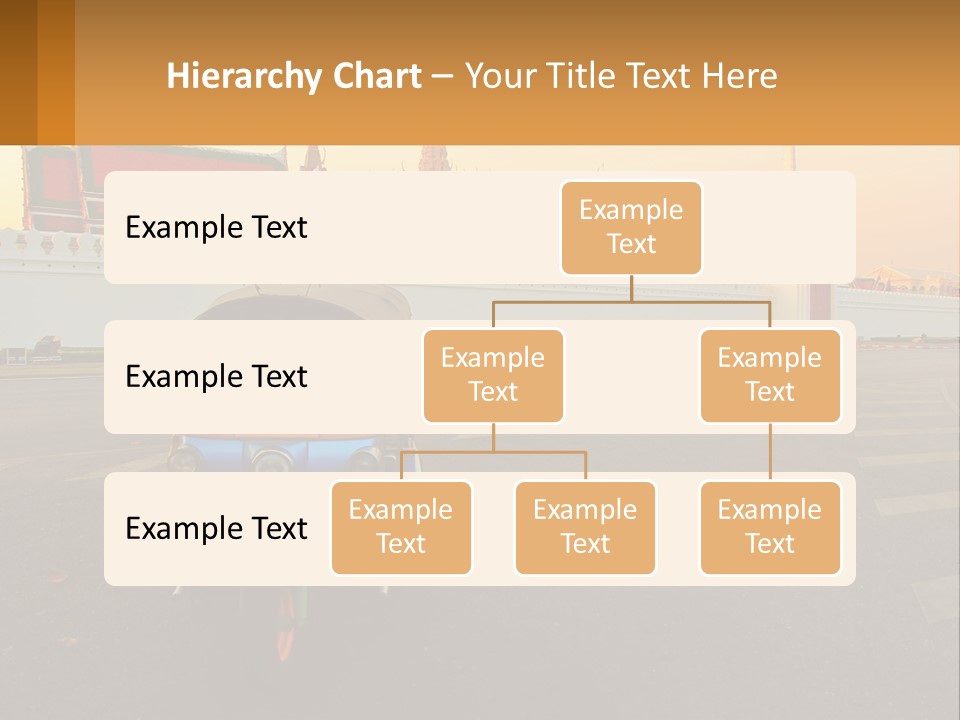 A Tuk Tuk Is Parked In Front Of A Building PowerPoint Template