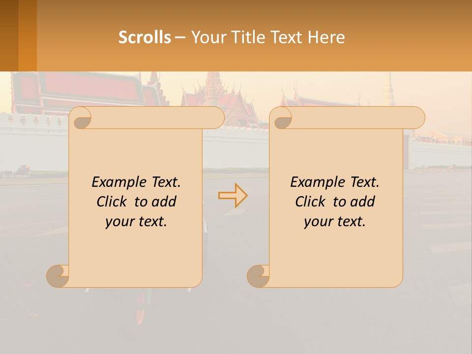 A Tuk Tuk Is Parked In Front Of A Building PowerPoint Template