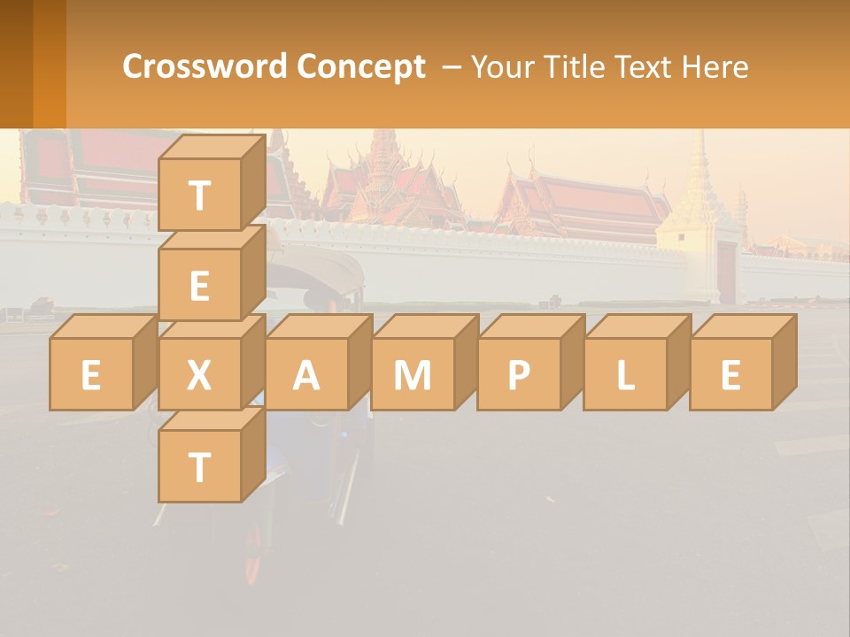 A Tuk Tuk Is Parked In Front Of A Building PowerPoint Template