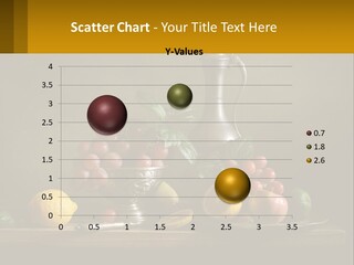 A Table Topped With A Metal Bowl Filled With Fruit PowerPoint Template