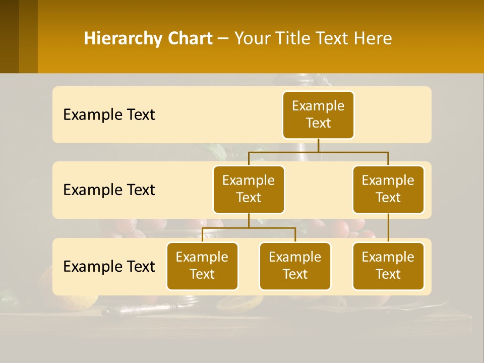 A Table Topped With A Metal Bowl Filled With Fruit PowerPoint Template
