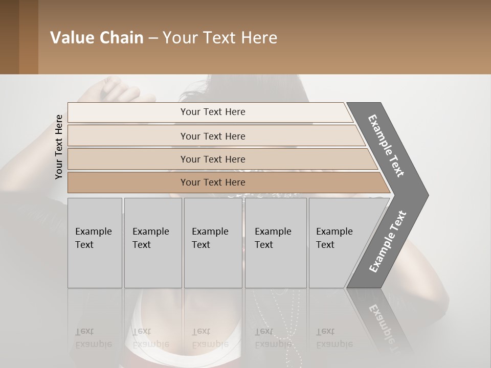 A Woman In A Leather Jacket With A Mask On Her Face PowerPoint Template