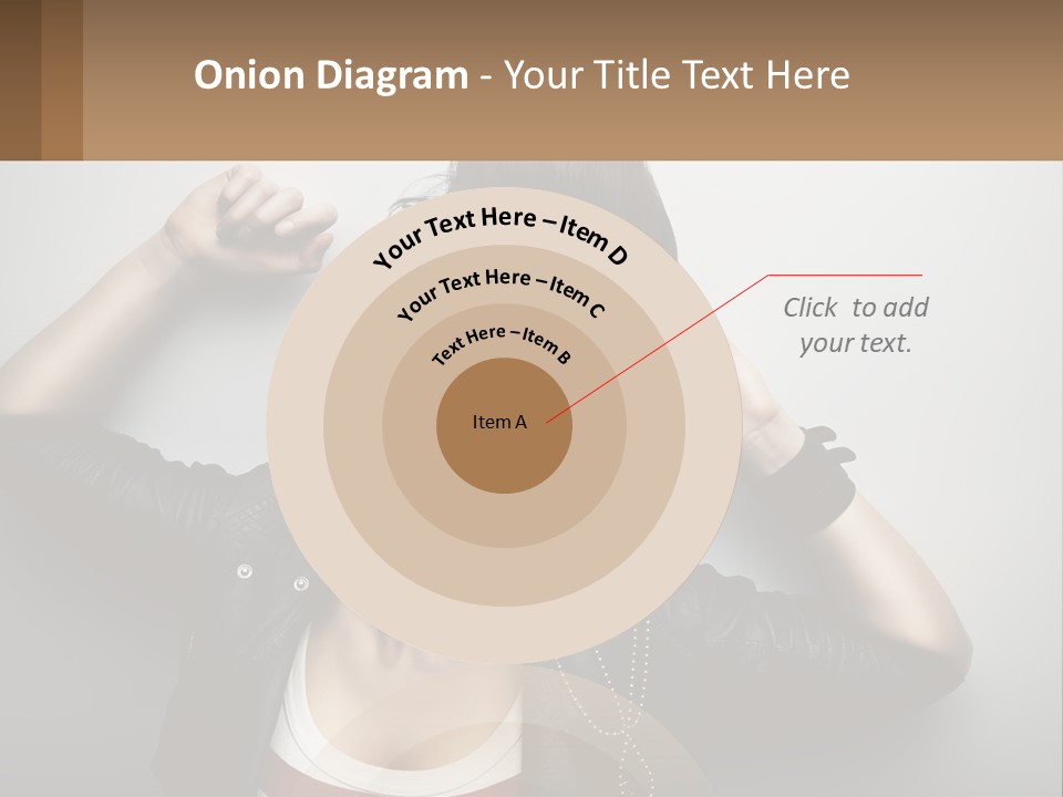 A Woman In A Leather Jacket With A Mask On Her Face PowerPoint Template