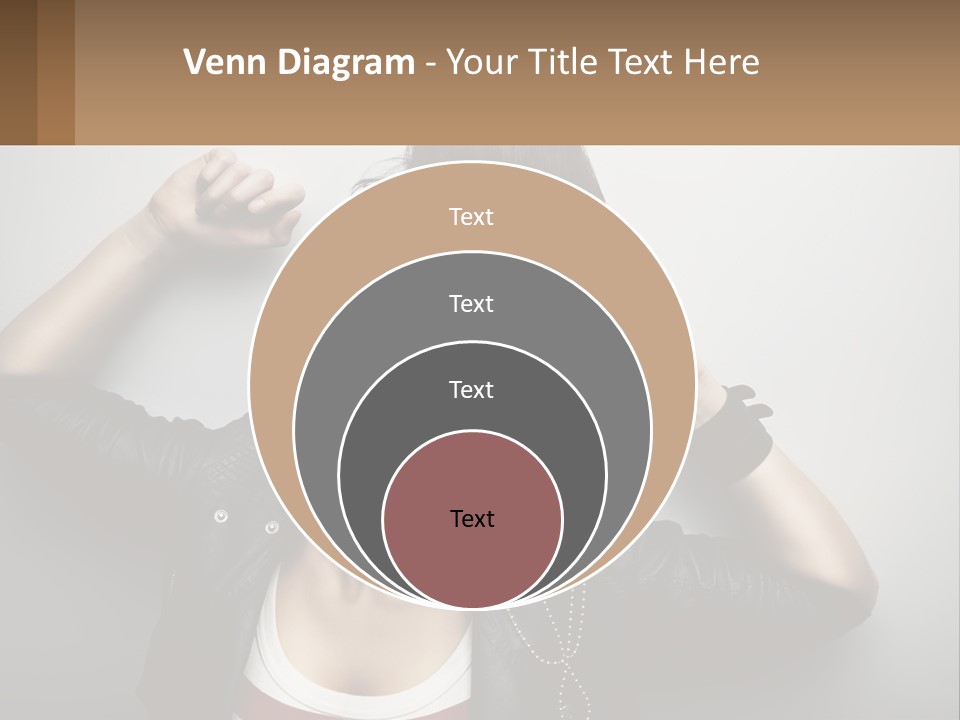 A Woman In A Leather Jacket With A Mask On Her Face PowerPoint Template