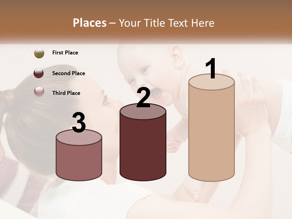 A Woman Holding A Baby In Her Arms PowerPoint Template