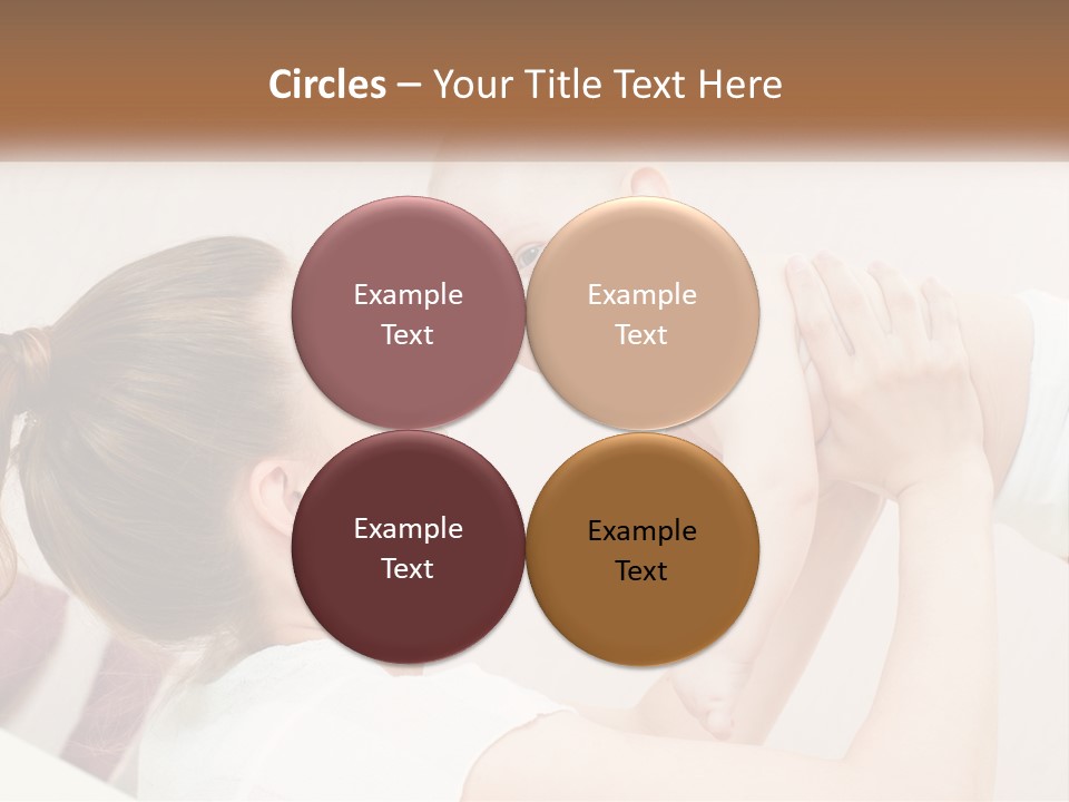 A Woman Holding A Baby In Her Arms PowerPoint Template