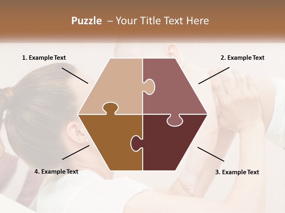 A Woman Holding A Baby In Her Arms PowerPoint Template