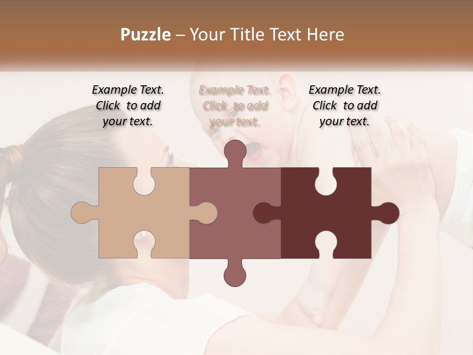 A Woman Holding A Baby In Her Arms PowerPoint Template