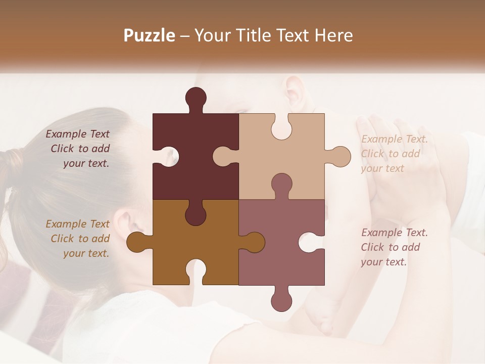 A Woman Holding A Baby In Her Arms PowerPoint Template