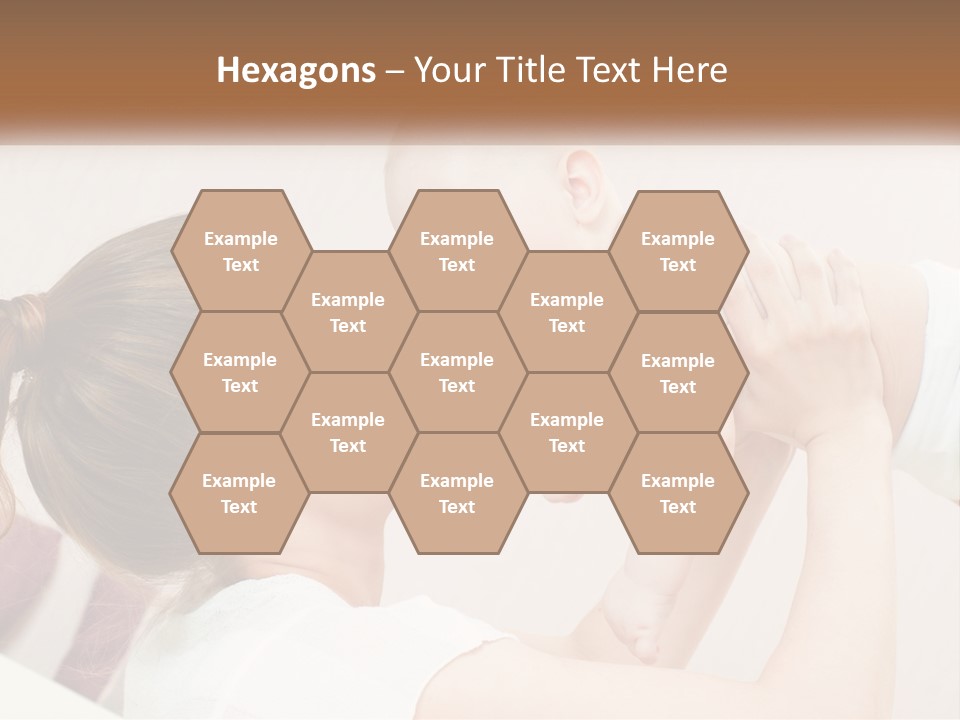 A Woman Holding A Baby In Her Arms PowerPoint Template