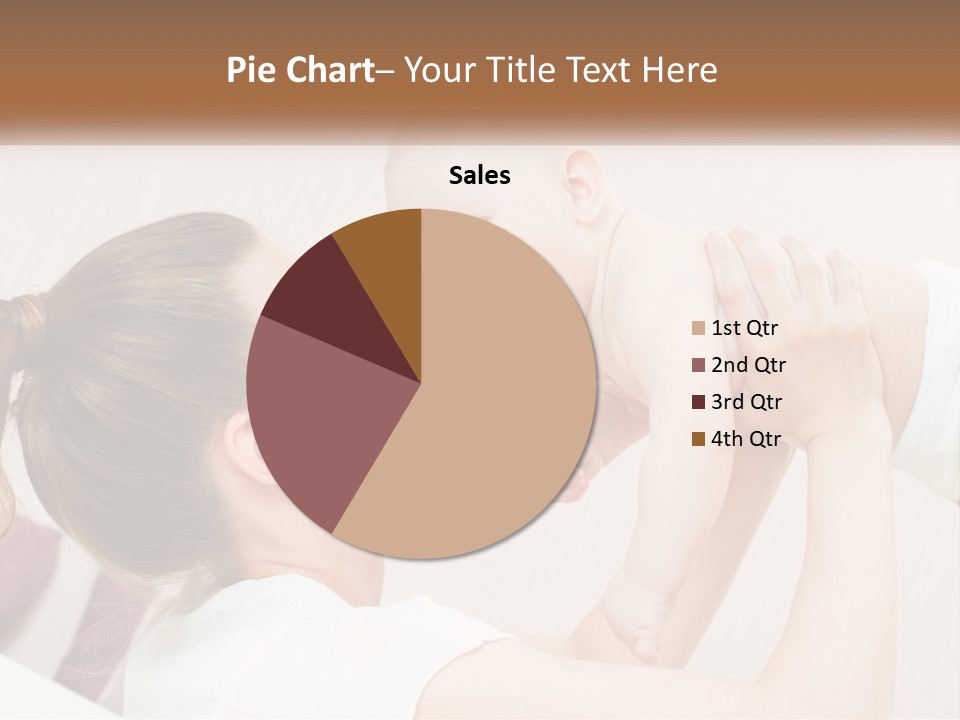 A Woman Holding A Baby In Her Arms PowerPoint Template