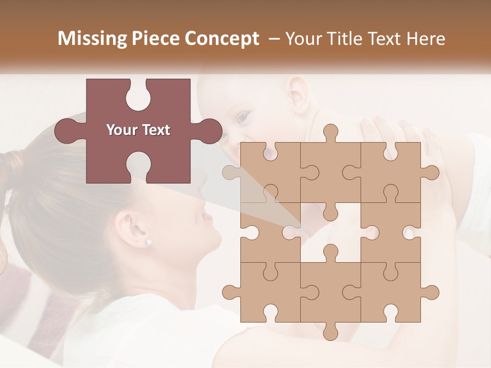 A Woman Holding A Baby In Her Arms PowerPoint Template