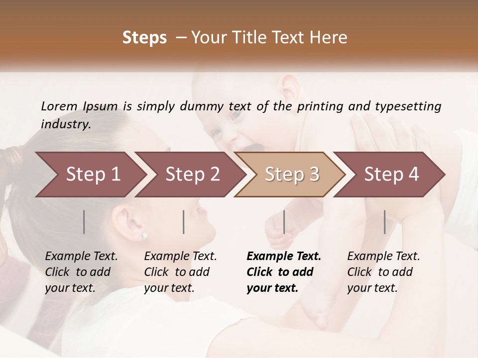 A Woman Holding A Baby In Her Arms PowerPoint Template