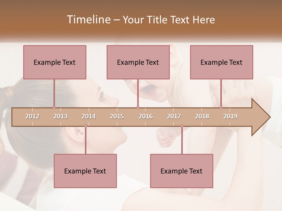 A Woman Holding A Baby In Her Arms PowerPoint Template