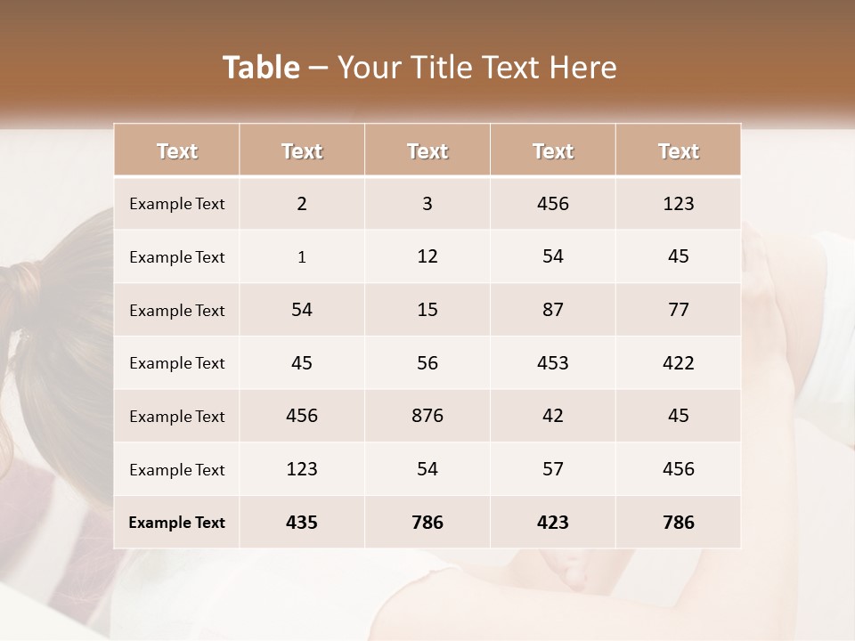 A Woman Holding A Baby In Her Arms PowerPoint Template