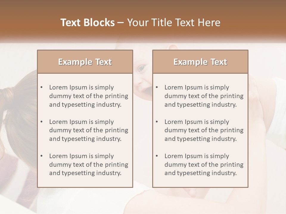 A Woman Holding A Baby In Her Arms PowerPoint Template