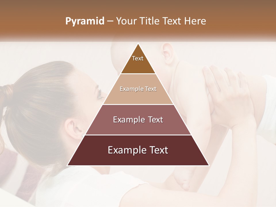 A Woman Holding A Baby In Her Arms PowerPoint Template