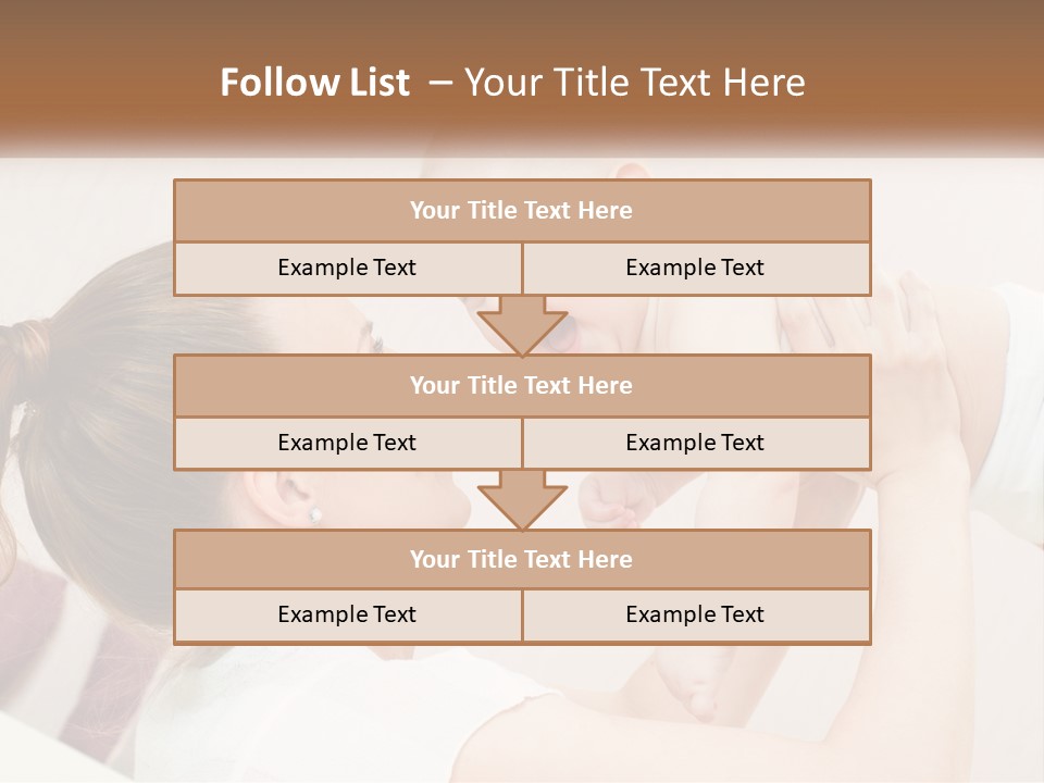 A Woman Holding A Baby In Her Arms PowerPoint Template