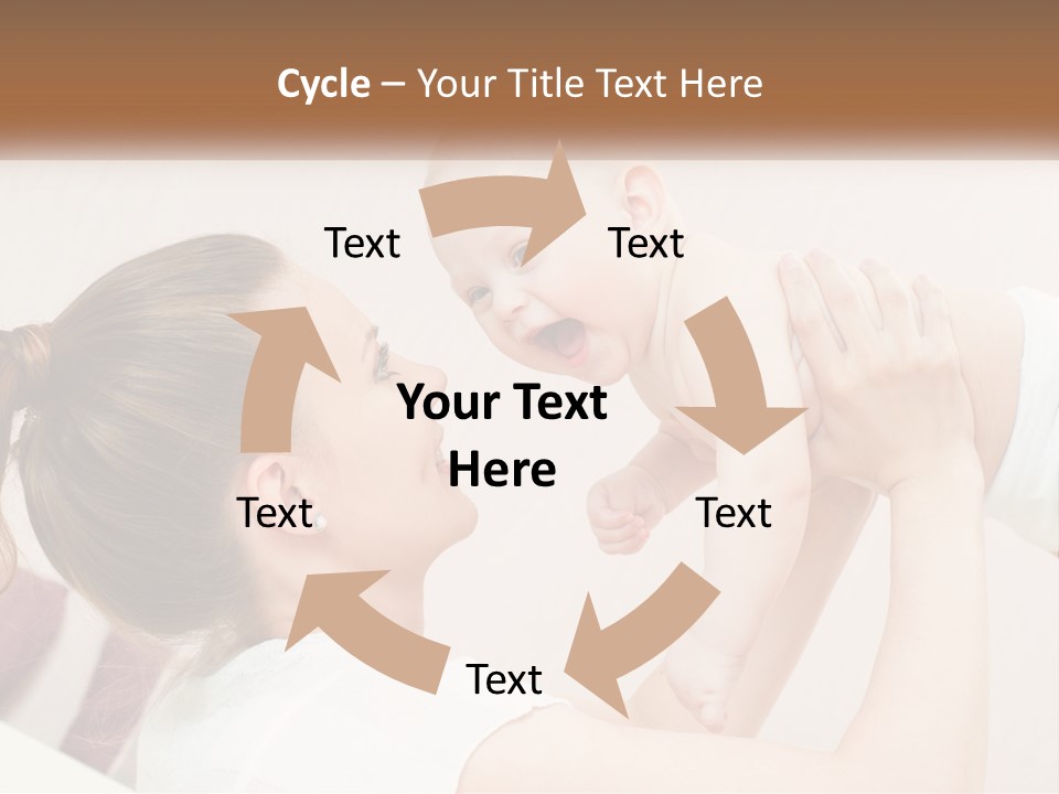 A Woman Holding A Baby In Her Arms PowerPoint Template