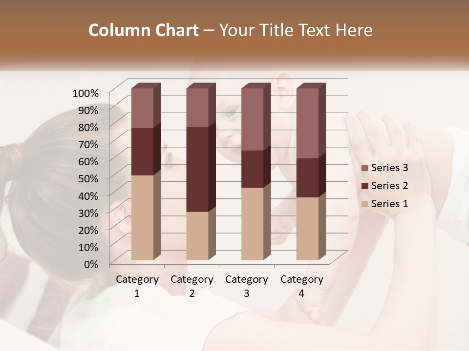 A Woman Holding A Baby In Her Arms PowerPoint Template