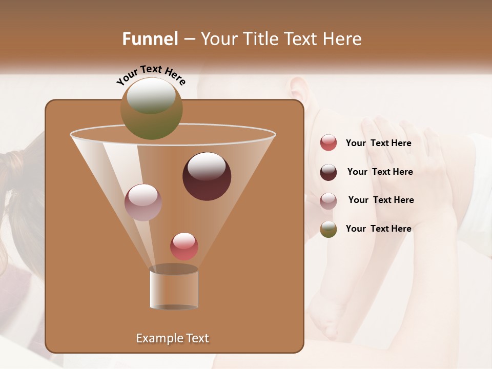 A Woman Holding A Baby In Her Arms PowerPoint Template