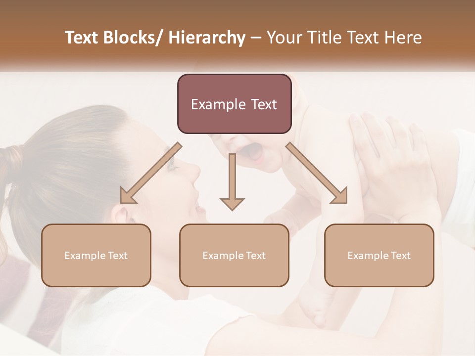 A Woman Holding A Baby In Her Arms PowerPoint Template