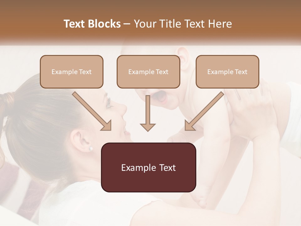 A Woman Holding A Baby In Her Arms PowerPoint Template