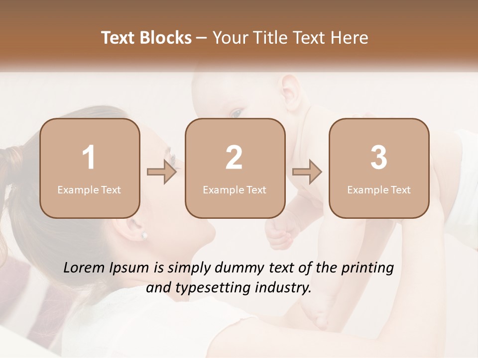 A Woman Holding A Baby In Her Arms PowerPoint Template