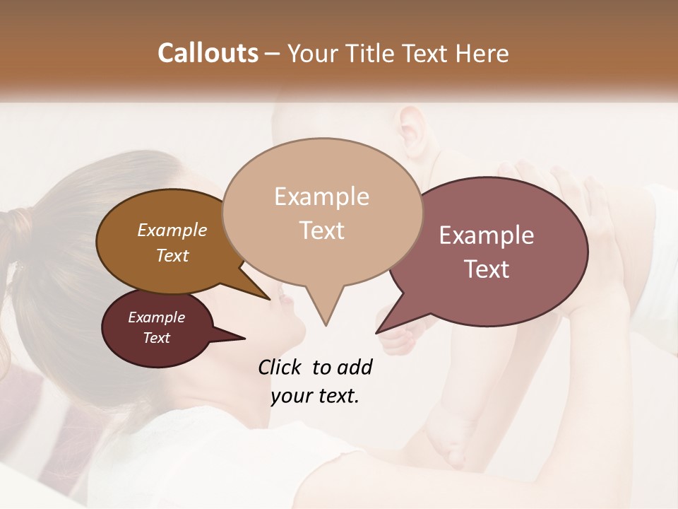 A Woman Holding A Baby In Her Arms PowerPoint Template