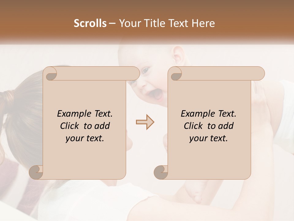 A Woman Holding A Baby In Her Arms PowerPoint Template