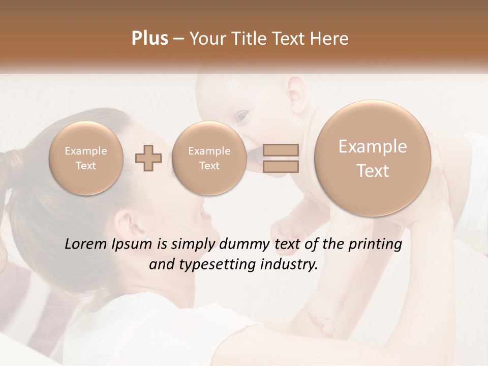 A Woman Holding A Baby In Her Arms PowerPoint Template