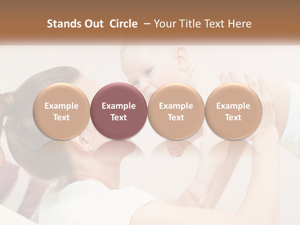 A Woman Holding A Baby In Her Arms PowerPoint Template