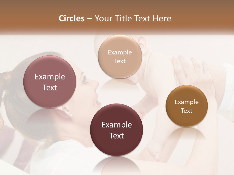 A Woman Holding A Baby In Her Arms PowerPoint Template