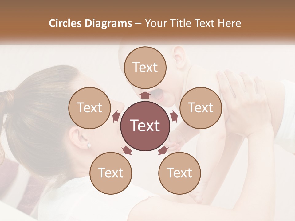 A Woman Holding A Baby In Her Arms PowerPoint Template