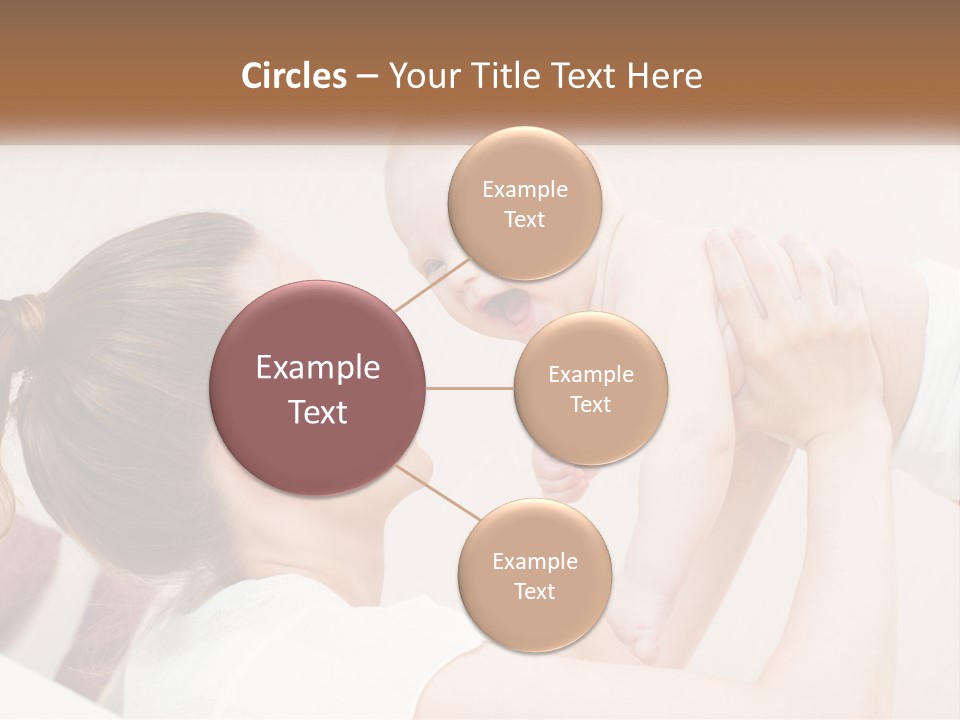 A Woman Holding A Baby In Her Arms PowerPoint Template