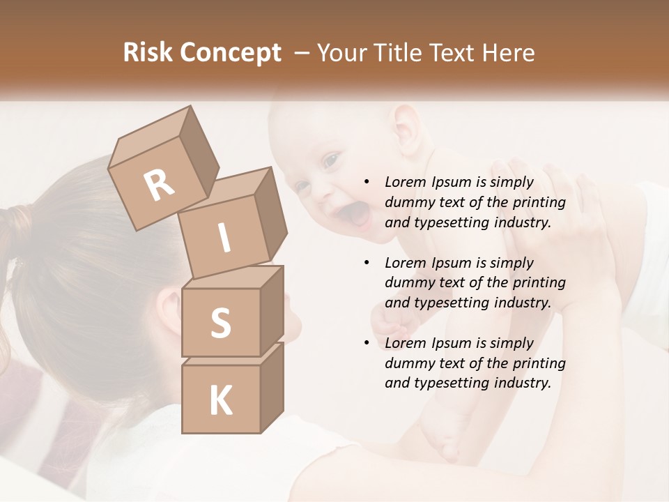 A Woman Holding A Baby In Her Arms PowerPoint Template