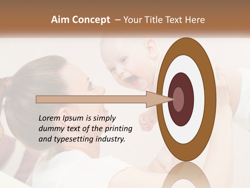 A Woman Holding A Baby In Her Arms PowerPoint Template