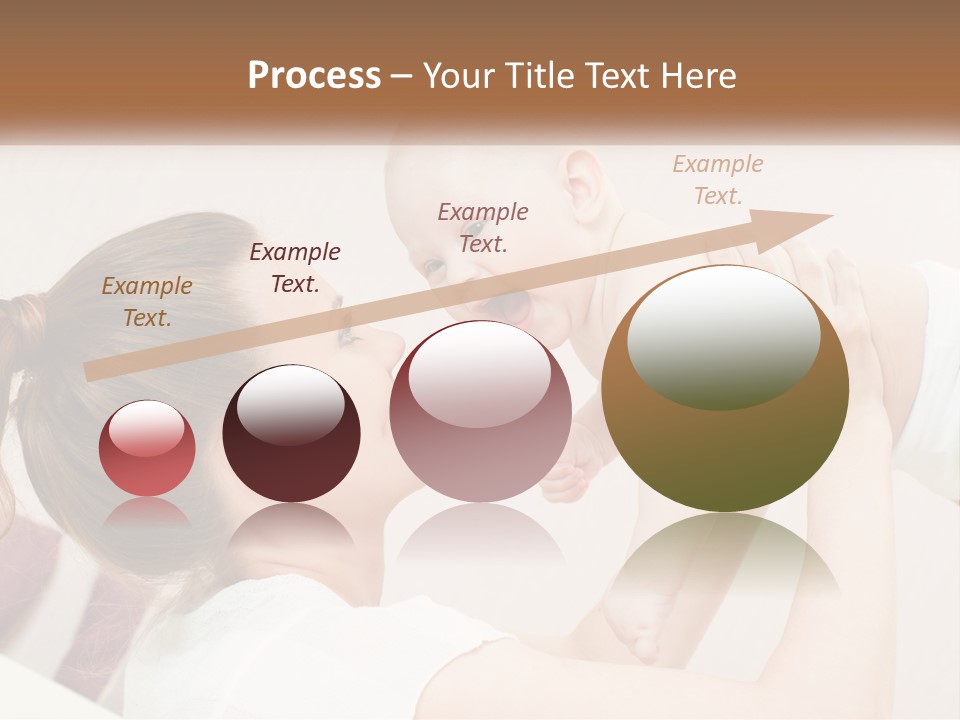 A Woman Holding A Baby In Her Arms PowerPoint Template